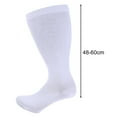 thumbnail image 5 of sunsanly 1 Pair Sport Sock Great Compression High Elasticity Plus Size Mid-tube Breathable Soft Anti-slip Solid Color Running Hiking Obesity Stockings, 5 of 7