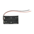 thumbnail image 3 of 10 Pcs 2 x 1.5V AA Battery Holder Case Box Black W Wire Leads, 3 of 8