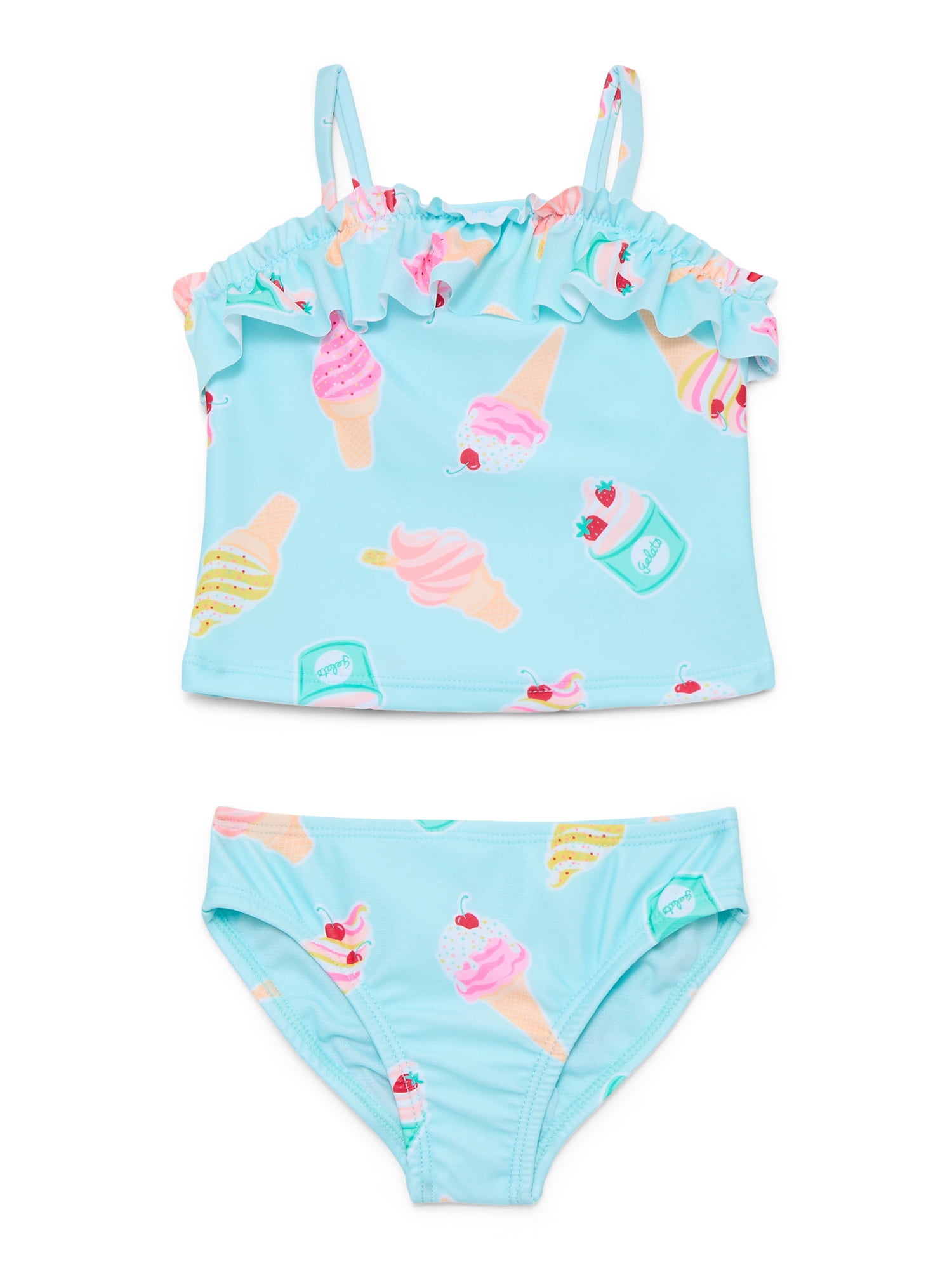 Uccdo 2Pcs Toddler Girls Swimsuits Bikini Set Children Two-Pieces