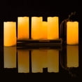 thumbnail image 2 of AMAGIC Outdoor Waterproof Flameless Candles Flickering, Fake LED Pillar Candles, Battery Operated Candles with Remote Control and Timer, Ivory, Set of 2, 3" x 6", 2 of 9