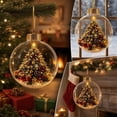 thumbnail image 5 of 6PCS Glowing Christmas Ornaments - Mini Gold Light-Up Christmas Ball Ornaments - Christmas Tree Ornament with Warm LED Light for Tree Mantel, Holiday Scene Decoration & Gift, 5 of 9