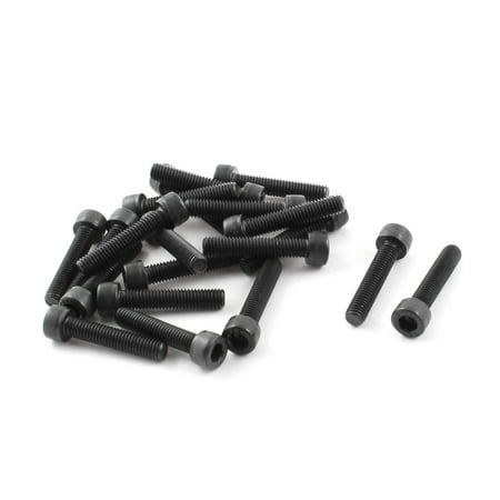 

Unique Bargains 20Pcs Stainless Steel Knurled Countersunk Pan Head Hex Key Bolts M5x25mm