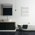 thumbnail image 2 of The Stupell Home Decor Wash Brush Floss Flush Grey and White Distressed Rustic Look Typography, 2 of 5