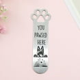 thumbnail image 2 of 2Pcs Funny Pet Dog Paw Bookmarks, Stainless Steel Book Marks for Book Lovers Stationery Gifts for Dog Lovers Office Supplies Birthday Gifts for Your Family, 2 of 12