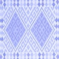 thumbnail image 1 of Ahgly Company Indoor Square Southwestern Blue Country Area Rugs, 5' Square, 1 of 4