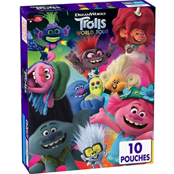 Betty Crocker Fruit Snacks, Trolls Snacks, 0.8 Oz, 10 Ct
