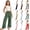 big girls casual pants-Green, variant on RTKFRFLM Girls Solid Casual Pants Soft Cotton Lounge Trousers with Comfortable Elastic Waistband for Kids Big Girls Size 4-15 Years