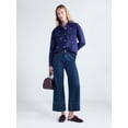 thumbnail image 2 of Free Assembly Women's High Rise Wide Leg Cuffed Ankle Jeans, 27” Inseam, Sizes 0-16, 2 of 5