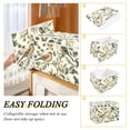 thumbnail image 2 of Yayeee Collapsible Cube Storage Bin with Lid Fabric Closet Decorative Basket with Handles, Green Birds, 2 of 7