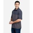 thumbnail image 2 of CORE365 CE112C Men's Fusion ChromaSoft™ Colorblock Polo-Carbon/ Classic Navy Heather-M, 2 of 6