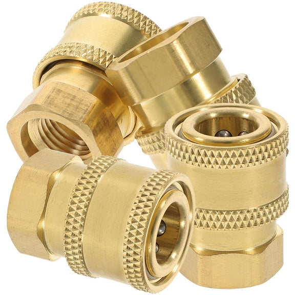 HAMPPLIES 4pcs Hose Connector Durable Hose Quick Connect Fitting For Garden High Pressure Nozzle Heads And Water