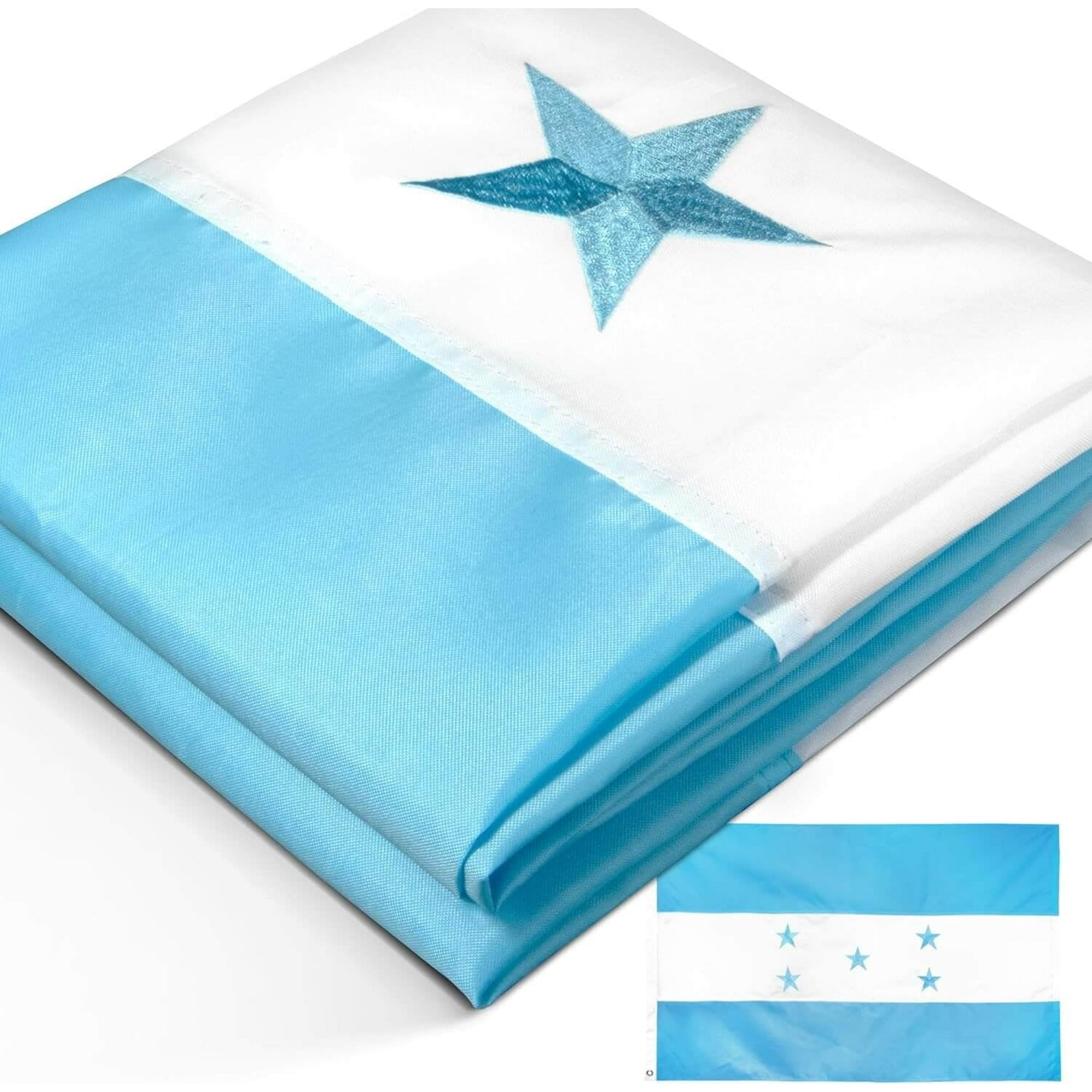 Anley EverStrong Series Honduras Flag 3x5 Foot - Embroidered and Sewn Stripes - Honduran National Flags