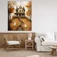 thumbnail image 3 of Cozy Halloween House Canvas Art, 36 x 48, Made In USA, 3 of 6