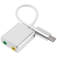 thumbnail image 4 of Cable conector tipo C, divisor de tarjeta de sonido, adaptador externo para auriculares, adaptador USB para tarjeta de sonido con conector hembra de 3,5 mm., 4 of 5