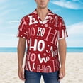 thumbnail image 4 of Goofa Ho Pattern Funny Christmas Hawaiian Shirt for Men, Unisex Summer Beach Casual Short Sleeve Button Down Shirts,Aloha Tropical Floral print shirt-, 4 of 9