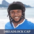 thumbnail image 2 of Gorra Dread Loc Foaincore con forro satinado, 3 piezas (gris/azul/negro), 2 of 6