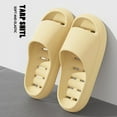 thumbnail image 3 of Dakaela Shower Shoes for Women Men Massage Slides Non Slip Bathroom Slippers with Drain Holes Yellow 7, 3 of 5