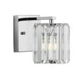 thumbnail image 3 of JONATHAN Y Coco Prism Vintage 4.75" 1-Light Metal/Glass Classic Glam LED Vanity Light, Chrome, 3 of 8
