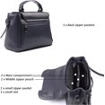 thumbnail image 3 of Black Shoulder Bag for Women Retro Tote Bag Classic Vintage Top Handle Handbag, 3 of 5