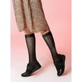 thumbnail image 7 of CAILDANL 4 Pairs Women's Lace Socks Mesh Lace Knee High Socks for Women, 7 of 7
