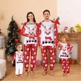 thumbnail image 2 of Pijamas cálidos de Navidad para la familia, trajes a juego familiares con estampado de alce y letras de dibujos animados, ropa de vacaciones para bebé, 2023, 2 of 4