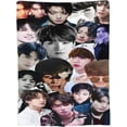 thumbnail image 3 of Blanket Jungkook Soft and Comfortable Wool Fleece Throw Blankets Gift for Home Decoration Sofa Office car Camping Yoga Travel Home Decoration Cozy Plush Beach, 3 of 6