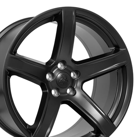 Set(4) OE Wheels DG22 20x9.5 & 20x10.5 Satin Black Rims 5x115