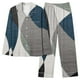 FAIWAD Ensemble Pyjama pour Femmes Chemises et Pantalons à Manches Longues à Imprimé Géométrique – image 1 sur 4