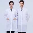 thumbnail image 1 of Bata blanca de farmacia Bata de laboratorio químico para hombres y mujeres Bata de estudiante de medicina Bata de médico Bata de enfermera Protección laboral Herramientas, 1 of 5