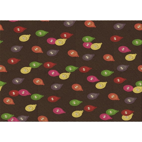 Ahgly Company Indoor Rectangle Patterned Red Dirt Brown Area Rugs, 2' x 3'
