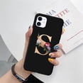 thumbnail image 3 of Fashion Rose Gold 26 Letters Phone Case for iPhone 12 Mini Case - P, 3 of 12