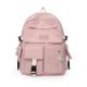 thumbnail image 2 of Mochila de gran capacidad Mochila de libro escolar de estudiante de lona simple (rosa) Tmvgtek Para estrenar, 2 of 9