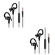 thumbnail image 1 of Matsuzay Auricular deportivo impermeable bajo en la oreja auriculares cancelación de ruido a prueba de sudor portátil manos libres música Negro 2Conjunto, 1 of 6