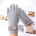 thumbnail image 3 of Minnieouse Guante Calentador Cómodo Guantes a prueba de viento Bowknot Coreano Simple Manopla Montar Conducir Nuevo Otoño Invierno Elegante guantes y mitones Rosado Minnieouse AP014338-03, 3 of 6