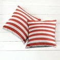 thumbnail image 6 of Ambesonne Geometric Throw Pillow Cover 2 Pack, American Flag Design, 20", Vermilion White, 6 of 7