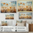 thumbnail image 4 of Designart "Meadow Expressive landscapes Pointillism I" Floral Floater Framed Canvas Art Print, 4 of 7