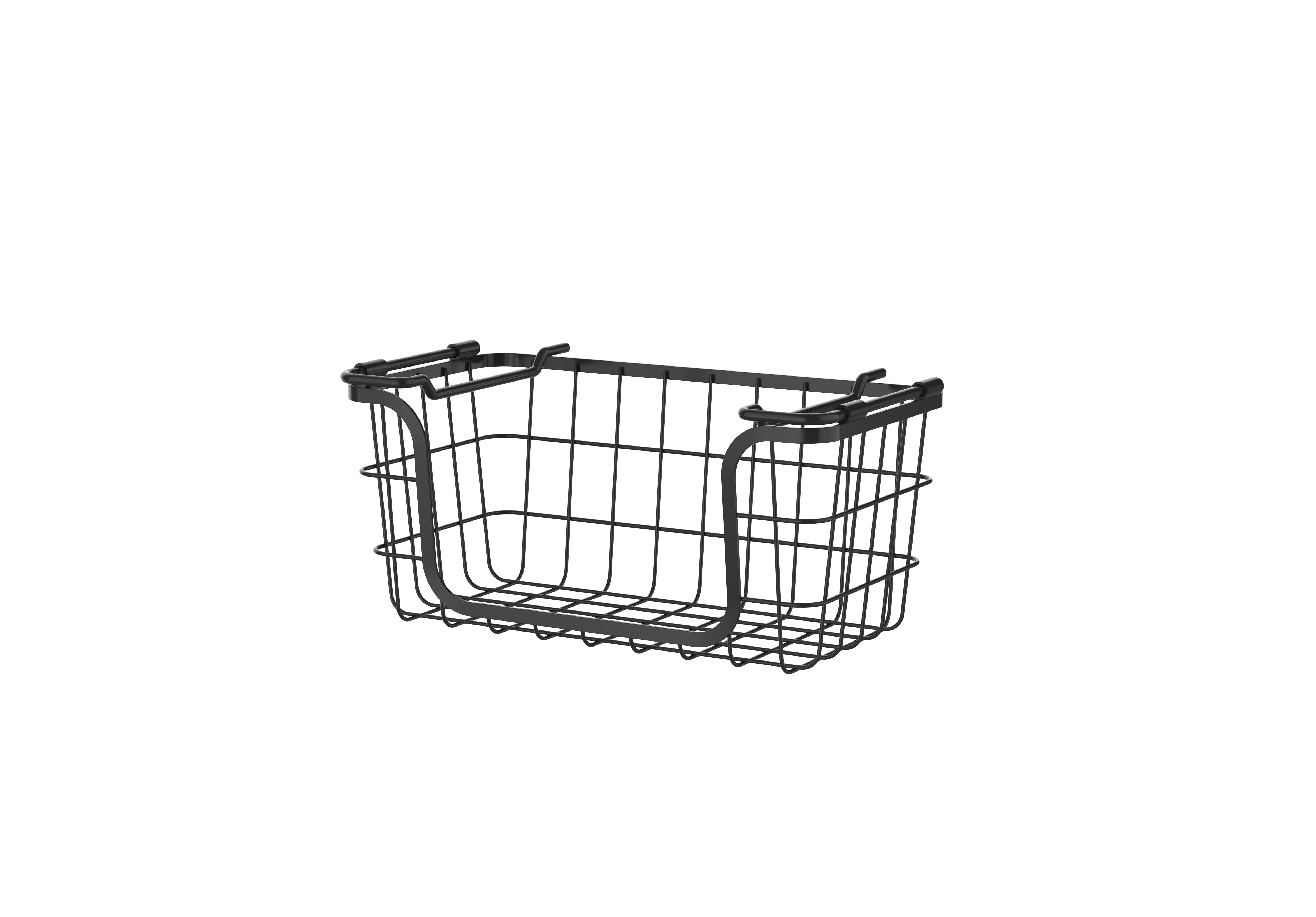 Oceanstar Stackable Metal Wire Storage Basket Set for Pantry, Countertop,  Kitchen or Bathroom - Black (Set of 3) BSL1828 - The Home Depot