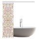 thumbnail image 2 of ABPHQTO Damask Decor Collection Paisley Pattern Flourish Illustration Moderno Simple Monocromo Arte de moda Baño Cortina de ducha 150x180 cm, 2 of 2