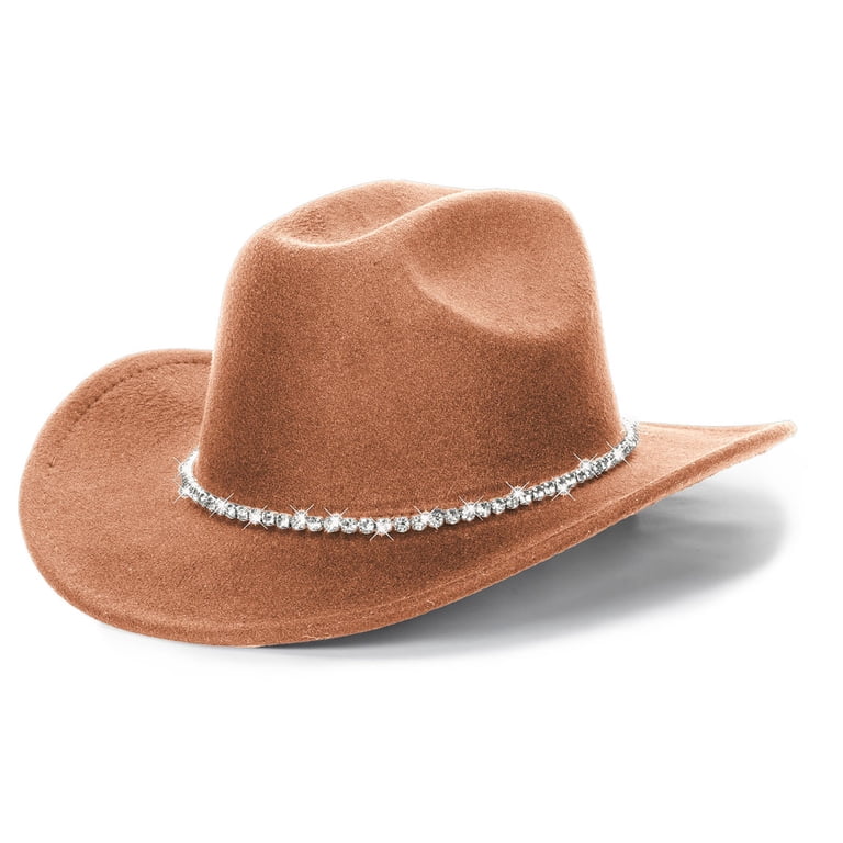 MIASHUI Western Cowboy Hat for Men Women Glitter Silver  display picture 2