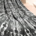 thumbnail image 3 of Black Tie Dye Pattern Blanket,Comfortable Soft Flannel Throw Blanket,All Season,Warm Lightweight Blankets for Sofa Bed Couch Living Room Chair,60"x80", 3 of 4