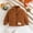 Brown A2, variant on Hrsba Children's Winter Thickened Hooded Warm Coat Kids Unisex Jacket Boys Long Sleeve Quilted Puffer Jacket With Pockets For Cold Weather