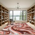 thumbnail image 2 of ODIKA 3'x5' Machine Washable Non-Slip Area Rug, Abstract Rose High Traffic Rug, Pink, 935564, 2 of 7