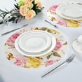 thumbnail image 5 of GZHJMY Floral Bird Pattern Round Placemats, 4 Pack Table Mats for Kitchen Washable Non-Slip Place Mats Heat Resistant Place Mats for Kitchen Dining Table Decoration, 5 of 6