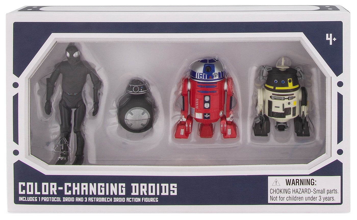 Star Wars Droid Factory Color Changing Droids Action Figure 4 Pack 1 Protocol 3 Astromech Walmart Com