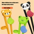 thumbnail image 4 of Practice Chopsticks Cartoon Baby Learning Special Chopsticks Portable Auxiliary Tableware Children Learn To Eat Training Chopsticks Can Be Boiled, 4 of 7