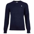 thumbnail image 1 of U.S. POLO ASSN. Men's Chandail Tricoté - Col Rond, logo Brodé, Coton Marine 2TG (XX-Grand), 1 of 3