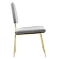 thumbnail image 2 of Modway Ponder Performance Velvet Dining Side Chair in Gray, 2 of 3