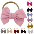 2024 New Toddler Baby Girls Headband Alien Hairband Bowknot Elastic