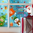 thumbnail image 5 of Christmas Snowflake Window Clings Stickers for Glass, Xmas Decals Decorations Holiday Snowflake Santa Claus Reindeer Decals for Party, 5 of 5