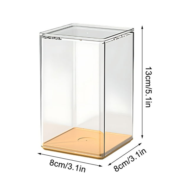 Boîte de Rangement en Plastique 4 Pack Transparent Figurine Jouet Boîte de Rangement pour Jouets